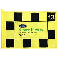 PGA TOUR Event-Used #13 Yellow Pin Flag from SENIOR PLAYERS Championship on July 10th to 13th 2003