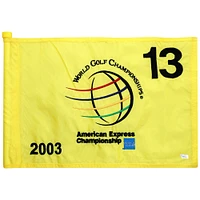 PGA TOUR Event-Used #13 Yellow Pin Flag from The American Express Championship on October 2nd to 5th 2003