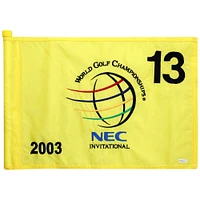 PGA TOUR Event-Used #13 Yellow Pin Flag from The NEC Invitational on August 21st to 24th 2003