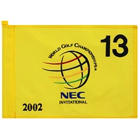 PGA TOUR Event-Used #13 Yellow Pin Flag from The NEC Invitational on August 22nd to 25th 2002
