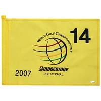 PGA TOUR Event-Used #14 Yellow Pin Flag from The Bridgestone Invitational on August 2nd to 5th 2007
