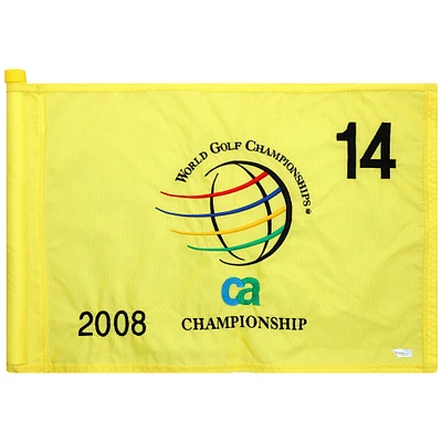 PGA TOUR Event-Used #14 Yellow Pin Flag from The CA Championship on March 17th to 23rd 2008