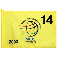PGA TOUR Event-Used #14 Yellow Pin Flag from The NEC Invitational on August 21st to 24th 2003
