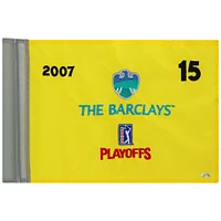 PGA TOUR Event-Used #15 Yellow Pin Flag from The Barclays Playoffs on August 23rd to 26th 2007