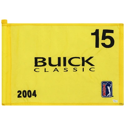 PGA TOUR Event-Used #15 Yellow Pin Flag from The Buick Classic on June 10th to 13th 2004