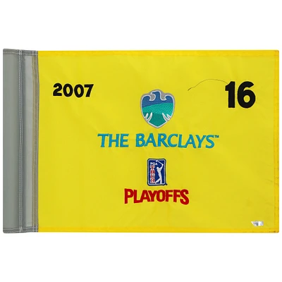 PGA TOUR Event-Used #16 Yellow Pin Flag from The Barclays Playoffs on August 23rd to 26th 2007