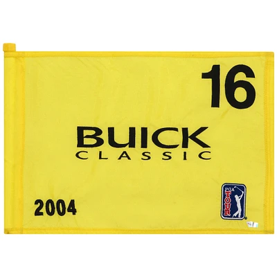 PGA TOUR Event-Used #16 Yellow Pin Flag from The Buick Classic on June 10th to 13th 2004