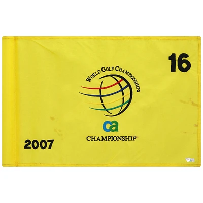PGA TOUR Event-Used #16 Yellow Pin Flag from The CA Championship on March 22nd to 25th 2007