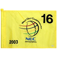 PGA TOUR Event-Used #16 Yellow Pin Flag from The NEC Invitational on August 21st to 24th 2003