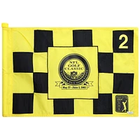 PGA TOUR Event-Used #2 Yellow/Black Pin Flag from The NFL Golf Classic on May 27th to June 2nd 2002