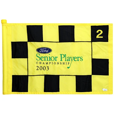 PGA TOUR Event-Used #2 Yellow Pin Flag from SENIOR PLAYERS Championship on July 10th to 13th 2003