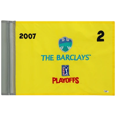 PGA TOUR Event-Used #2 Yellow Pin Flag from The Barclays Playoffs on August 23rd to 26th 2007