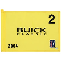 PGA TOUR Event-Used #2 Yellow Pin Flag from The Buick Classic on June 10th to 13th 2004