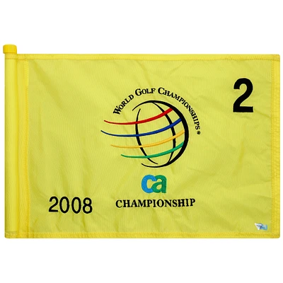 PGA TOUR Event-Used #2 Yellow Pin Flag from The CA Championship on March 20th to 23rd 2008