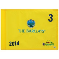 PGA TOUR Event-Used #3 Yellow Pin Flag from The Barclays Playoffs on August 21st to 24th 2014