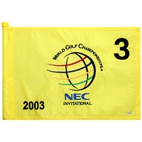PGA TOUR Event-Used #3 Yellow Pin Flag from The NEC Invitational on August 21st to 24th 2003