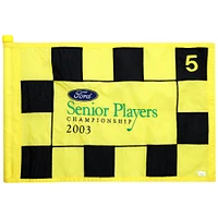 PGA TOUR Event-Used #5 Yellow Pin Flag from SENIOR PLAYERS Championship on July 10th to 13th 2003