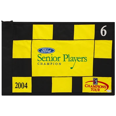 PGA TOUR Event-Used #6 Yellow/Black Pin Flag from the SENIOR PLAYERS Championship on July 8-11 2004