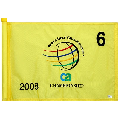 PGA TOUR Event-Used #6 Yellow Pin Flag from The CA Championship on March 20th to 23rd 2008