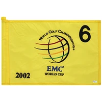 PGA TOUR Event-Used #6 Yellow Pin Flag from The EMC World Cup on December 12th to 15th 2002