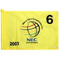 PGA TOUR Event-Used #6 Yellow Pin Flag from The NEC Invitational on August 21st to 24th 2003