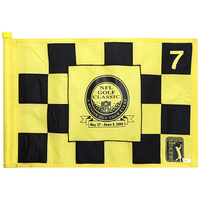PGA TOUR Event-Used #7 Checkered Pin Flag from The NFL Golf Classic on May 27th to June 2nd 2002