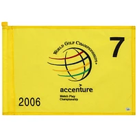 PGA TOUR Event-Used #7 Yellow Pin Flag from The Accenture Match Play Championship on February 23rd to 26th 2006