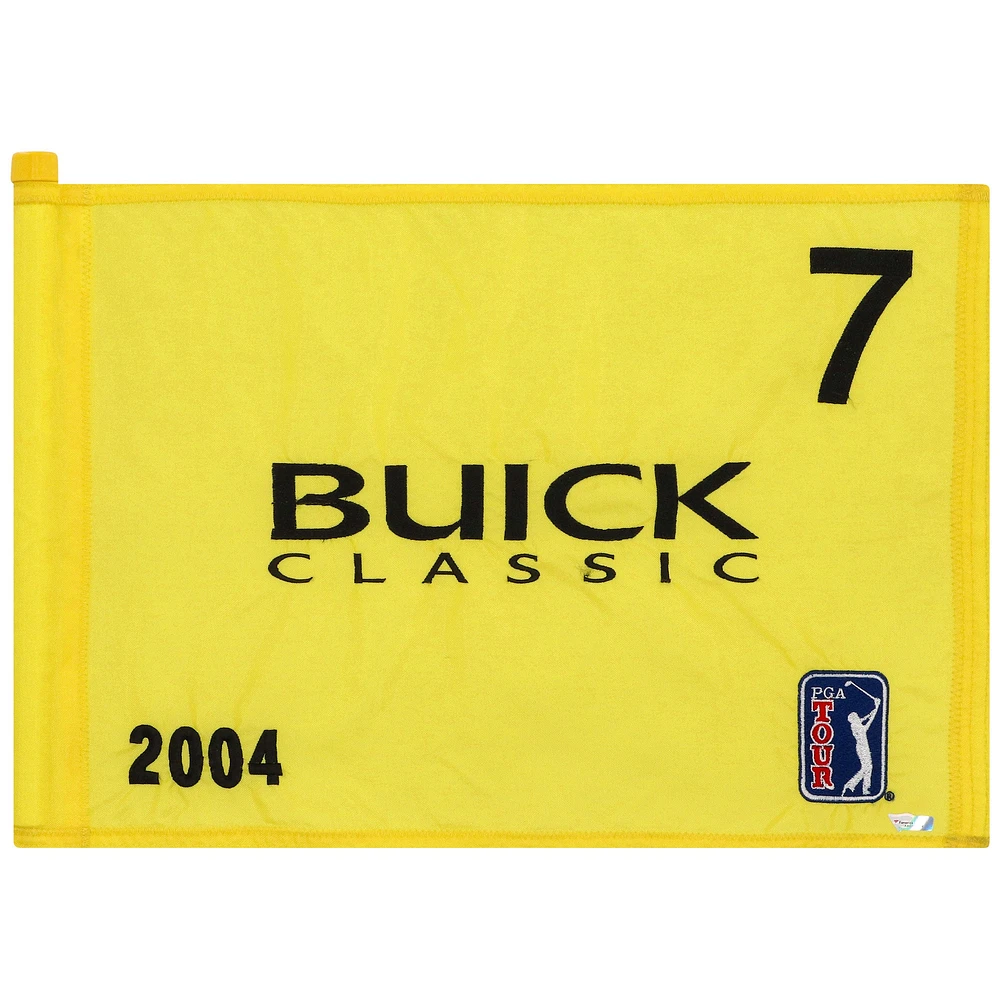 PGA TOUR Event-Used #7 Yellow Pin Flag from The Buick Classic on June 10th to 13th 2004