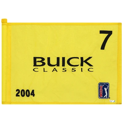 PGA TOUR Event-Used #7 Yellow Pin Flag from The Buick Classic on June 10th to 13th 2004