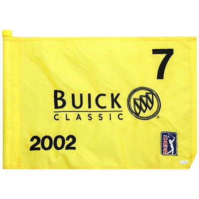 PGA TOUR Event-Used #7 Yellow Pin Flag from The Buick Classic on June 6th to 9th 2002