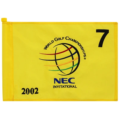 PGA TOUR Event-Used #7 Yellow Pin Flag from The NEC Invitational on August 22nd to 25th 2002