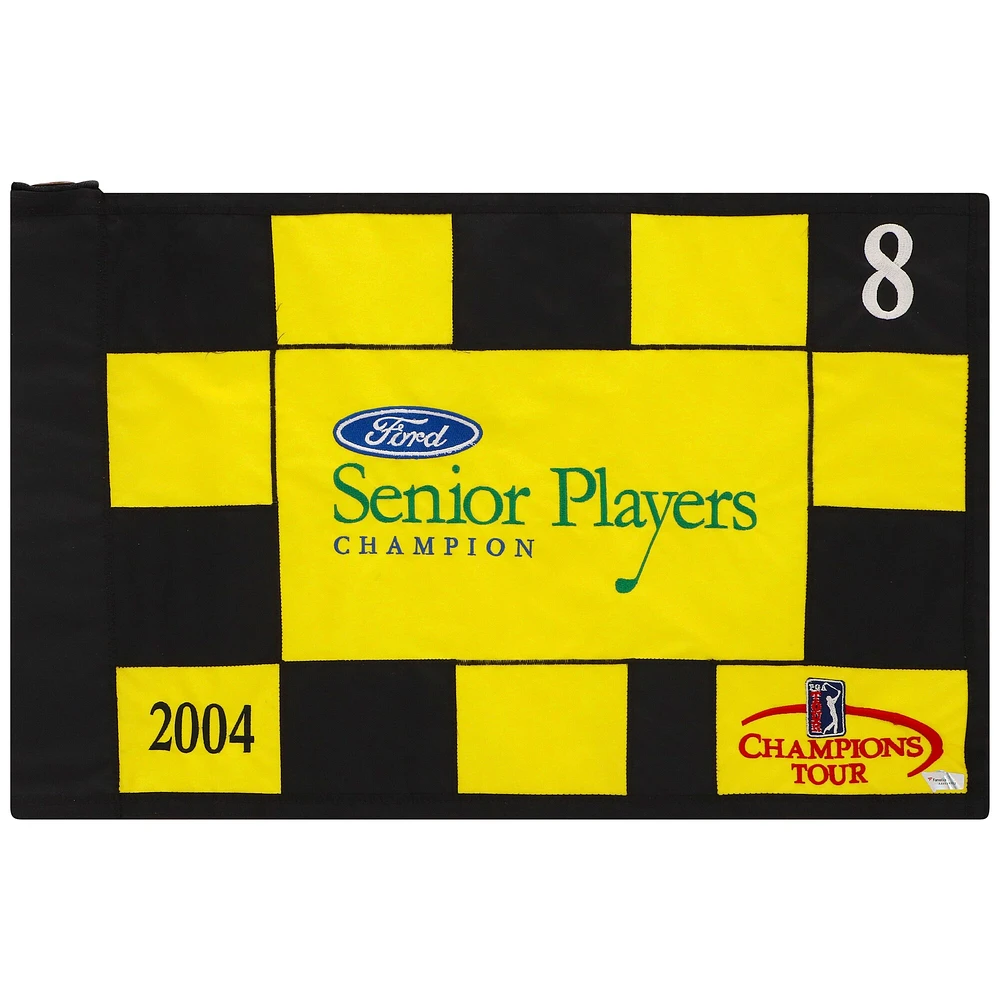 PGA TOUR Event-Used #8 Yellow/Black Pin Flag from the SENIOR PLAYERS Championship on July 8-11 2004