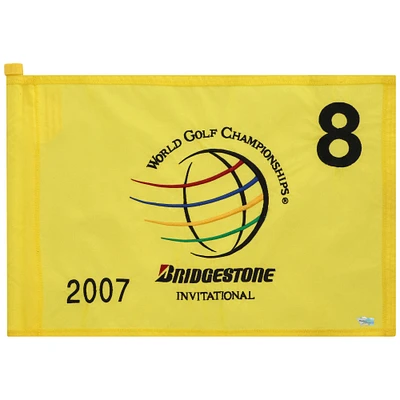 PGA TOUR Event-Used #8 Yellow Pin Flag from The Bridgestone Invitational on August 2nd to 5th 2007