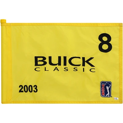 PGA TOUR Event-Used #8 Yellow Pin Flag from The Buick Classic on June 19th to 22nd 2003
