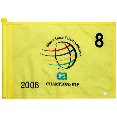 PGA TOUR Event-Used #8 Yellow Pin Flag from The CA Championship on March 20th to 23rd 2008