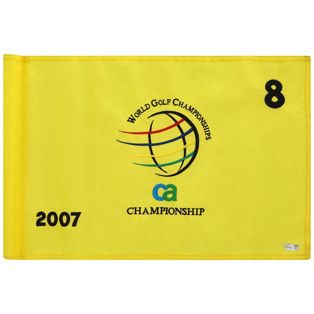 PGA TOUR Event-Used #8 Yellow Pin Flag from The CA Championship on March 22nd to 25th 2007