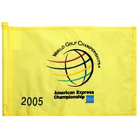 PGA TOUR Event-Used Yellow Pin Flag from The American Express Championship on October 6th to 9th 2005