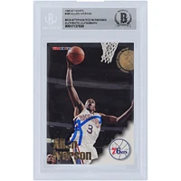 Allen Iverson Philadelphia 76ers Autographed 1996-97 Fleer Hoops #295 Beckett Fanatics Witnessed Authenticated Rookie Card