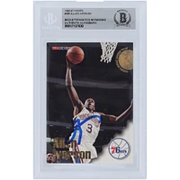 Allen Iverson Philadelphia 76ers Autographed 1996-97 Fleer Hoops #295 Beckett Fanatics Witnessed Authenticated Rookie Card