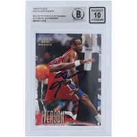 Allen Iverson Philadelphia 76ers Autographed 1996-97 Fleer #235 Beckett Fanatics Witnessed Authenticated 10 Rookie Card 