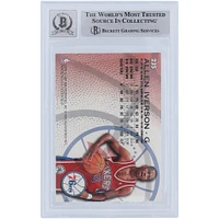 Allen Iverson Philadelphia 76ers Autographed 1996-97 Fleer #235 Beckett Fanatics Witnessed Authenticated 10 Rookie Card 