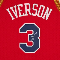 Allen Iverson Philadelphia 76ers Autographed Mitchell & Ness Red 2004-05 Swingman Jersey
