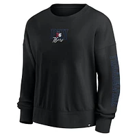 Sweat-shirt surdimensionné noir pour le jour du match des Philadelphia 76ers de Fanatics