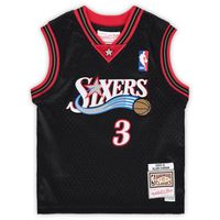 Infant Mitchell & Ness Allen Iverson Black Philadelphia 76ers 2000/01 Hardwood Classics Retired Player Jersey