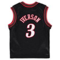 Infant Mitchell & Ness Allen Iverson Black Philadelphia 76ers 2000/01 Hardwood Classics Retired Player Jersey