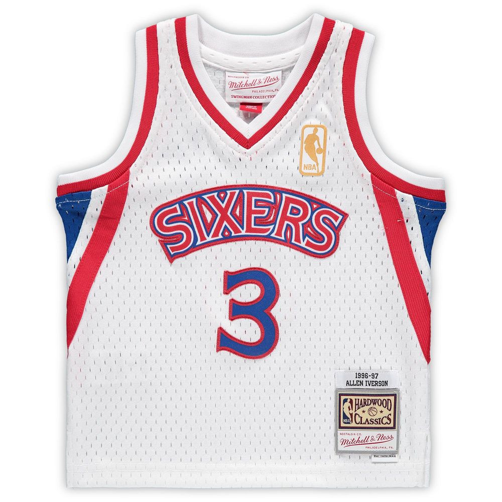 Infant Mitchell & Ness Allen Iverson White Philadelphia 76ers 1996/97 Hardwood Classics Retired Player Jersey