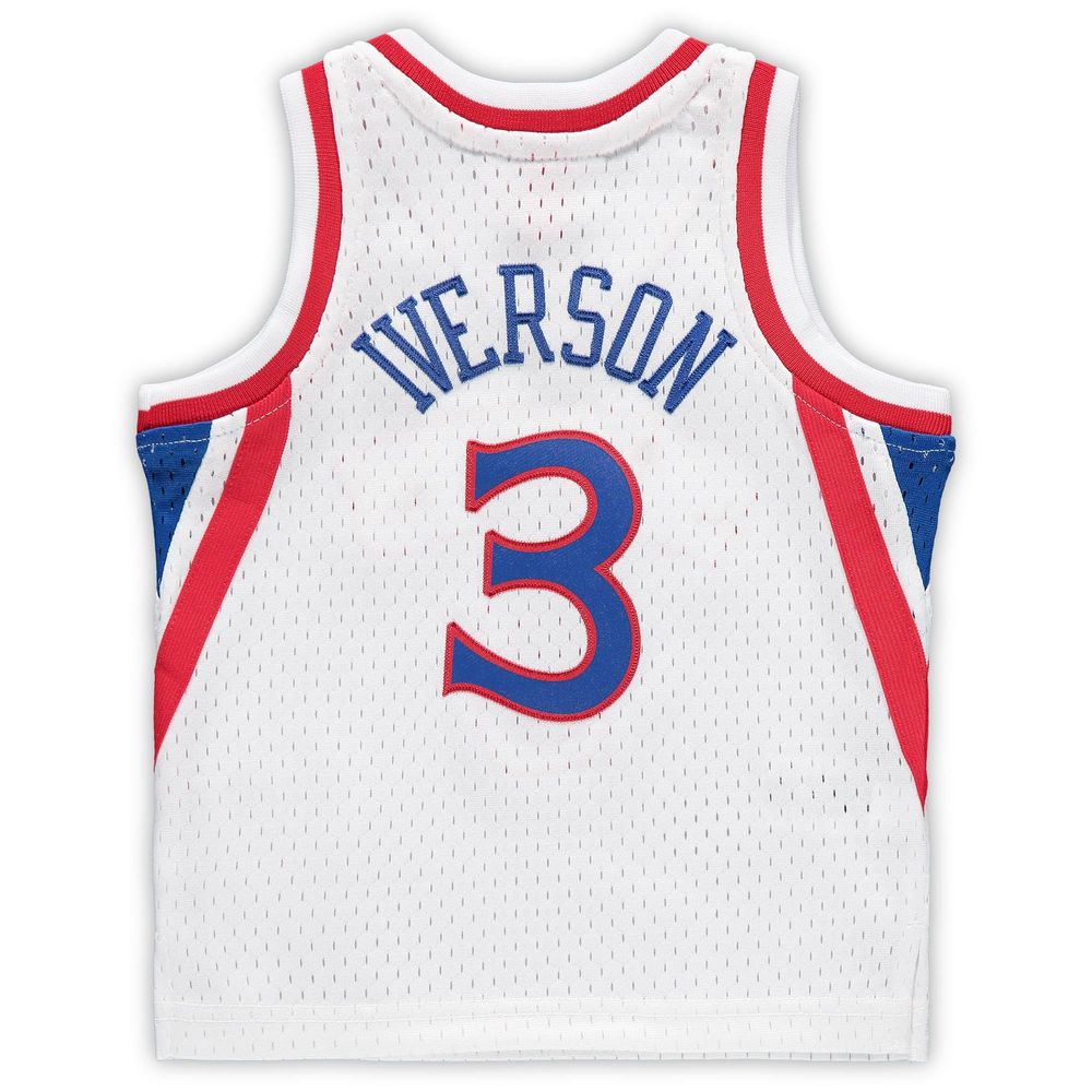 Infant Mitchell & Ness Allen Iverson White Philadelphia 76ers 1996/97 Hardwood Classics Retired Player Jersey