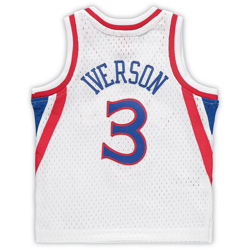 Infant Mitchell & Ness Allen Iverson White Philadelphia 76ers 1996/97 Hardwood Classics Retired Player Jersey