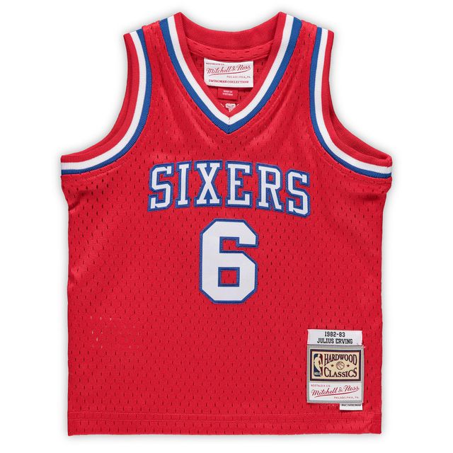 Infant Mitchell & Ness Julius Erving Red Philadelphia 76ers 1982/83 Hardwood Classics Maillot de joueur à la retraite