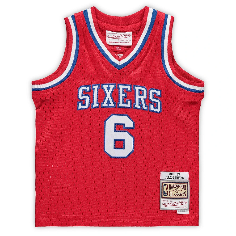Infant Mitchell & Ness Julius Erving Red Philadelphia 76ers 1982/83 Hardwood Classics Retired Player Jersey